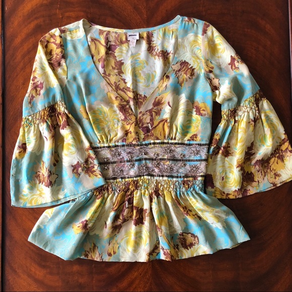 Plenty by Tracy Reese Tops - Plenty Smocked Waist Blouse